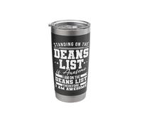 Funny College Student Deans List Stainless Steel Insulated Tumbler