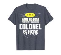 Funny Colonel T-Shirt Have No Fear T-Shirt, Men, Heather Blue, XX-Large