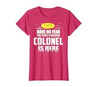 Funny Colonel T-Shirt Have No Fear T-Shirt, Women, Red Heather, X-Small
