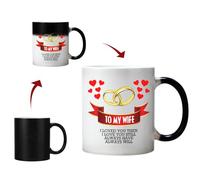 Funny Color Changing Mug - 11-OZ Ceramic Cup for Wife - Christmas & Valentines Day Gift & Anniversary Present