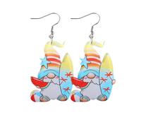 Funny Colorful Tropical Palm Tree Coconut Acrylic Dangle Earrings Lovely Hawaiian Summer Beach Vacation Drop Earrings Holiday Party Jewelry Gift for Women, S, Acrylic, No Gemstone