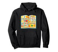 Funny Coloring Book Design - I Finished 3 Books Today Pullover Hoodie