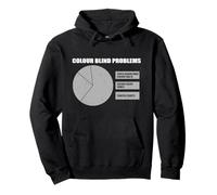 Funny Colour Blind Problems Pie Chart Colourblind Awareness Pullover Hoodie