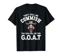 Funny Commish Call ME Goat King Dad Champion Dibs Draft Crew Value Graphic T-Shirt