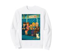 Funny Commuter Train Digital Detox Tech Satire Gift Sweatshirt