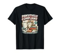Funny Compliance Officer cat Lover Rules Checklist Value Graphic T-Shirt