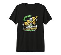 Funny Compounding is The 8th Wonder Coin Mascot Premium T-Shirt