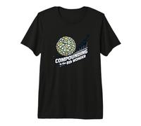 Funny Compounding is The 8th Wonder Money Snowball Premium T-Shirt