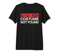 Funny Computer Nerd Halloween Error 404 Costume Not Found Premium T-Shirt