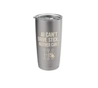 Funny Computer Tech Manual Transmission Car Lovers AI Gifts Stainless Steel Insulated Tumbler