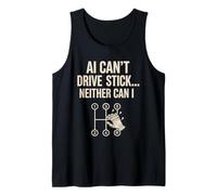 Funny Computer Tech Manual Transmission Car Lovers AI Gifts Tank Top