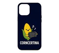 Funny Concertina Corncertina Pun Cute Corn Playing Accordion Case for iPhone 12 Pro Max