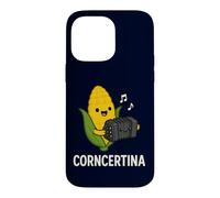 Funny Concertina Corncertina Pun Cute Corn Playing Accordion Case for iPhone 14 Pro Max