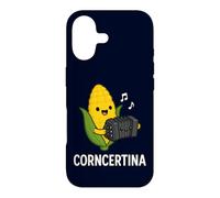 Funny Concertina Corncertina Pun Cute Corn Playing Accordion Case for iPhone 17