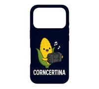 Funny Concertina Corncertina Pun Cute Corn Playing Accordion Case for iPhone 17 Pro