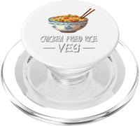 Funny Confused Chicken Fried Rice Veg Meme PopSockets PopGrip for MagSafe