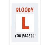 Funny Congratulations Card Passed Driving Test Bloody L - Fun Greeting Card