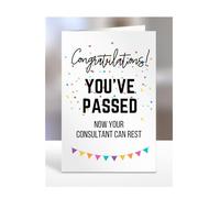 Funny Congratulations you've passed driving test card, gifts for men, women, him, her, presents for Christmas, Congrats, Joke, Just, now your consultant can rest, A5-175_61
