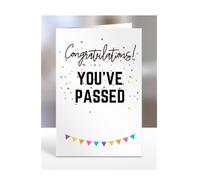 Funny Congratulations you've passed driving test card, gifts for men, women, him, her, presents for Christmas, Congrats, Joke, Just, Youve, Pass, Passing, A5-175_227