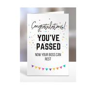 Funny Congratulations you've passed driving test card, gifts for men, women, him, her, presents for Christmas, Congrats, Joke, Just, now your boss can rest, A5-175_35