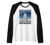 Funny Congress US Capitol Politics Joke Washington DC Humor Raglan Baseball Tee