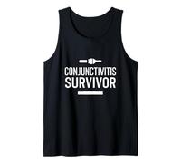 Funny Conjunctivitis Survivor Pink Eye Awareness Tank Top