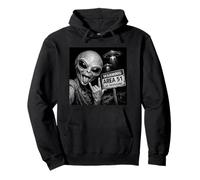 Funny Conspiracy Alien Selfie Area 51 UFO UAP Lovers Pullover Hoodie
