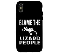 Funny Conspiracy Theory Theorist Blame The Lizard People Case for iPhone X/XS
