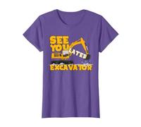 Funny Construction Worker Digger See You Later Excavator T-Shirt