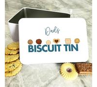 Funny Cookies Dad's Biscuit Tin Personalised Rectangle Personalised Gift | Custom Gift | Personalized Tin | Cake, Biscuit & Treat Tins | Gift For Her | Gift For Him