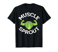 Funny Cool Brussels Gym Workout Humorous Muscles Sprout T-Shirt