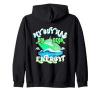 Funny cool Cruising vacation wife girlfriend Big Deck Energy Zip Hoodie