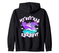 Funny cool Cruising vacation wife girlfriend Big Deck Energy Zip Hoodie