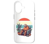 Funny Cool Gaming Sloth on Couch Video Games Chilling Animal Case for iPhone 17