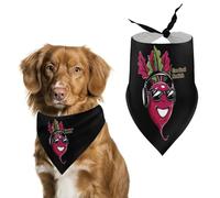 Funny Cool Radish Cute Dog Bandanna Scarf Printed Adjustable Triangle Pet Kerchief for Dogs And Cats