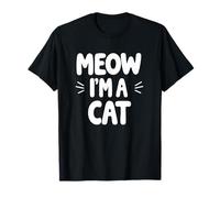 Funny Cool Trick or Treat Meow I'm A Cat Halloween Costume T-Shirt