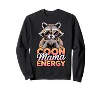Funny Coon Mama Energy, Black Raccoon Moms, Feral Pet Lover Sweatshirt