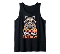 Funny Coon Mama Energy, Black Raccoon Moms, Feral Pet Lover Tank Top