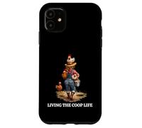 Funny COOP Life Designs for Chicken Keeper Farm Woman Case for iPhone 11