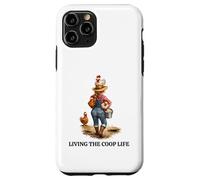Funny COOP Life Designs for Chicken Keeper Farm Woman Case for iPhone 11 Pro