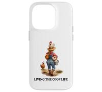 Funny COOP Life Designs for Chicken Keeper Farm Woman Case for iPhone 14 Pro