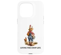 Funny COOP Life Designs for Chicken Keeper Farm Woman Case for iPhone 15 Pro