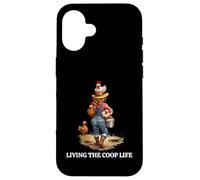 Funny COOP Life Designs for Chicken Keeper Farm Woman Case for iPhone 16