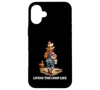 Funny COOP Life Designs for Chicken Keeper Farm Woman Case for iPhone 16 Plus