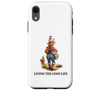 Funny COOP Life Designs for Chicken Keeper Farm Woman Case for iPhone XR