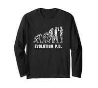 Funny Cop Evolution Police Department Law Enforcement Cops Long Sleeve T-Shirt