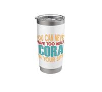 Funny Cora Personalized Tshirt First Name Joke Item Stainless Steel Insulated Tumbler