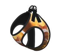 Funny Corgi Butt Print Step in Dog Harness and Leash Set,Mesh Pet Vest Harness for Small Dogs and Cats