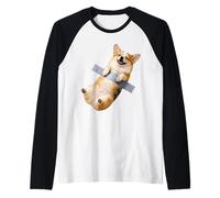Funny Corgi Dog Duct Tape Meme Graphic Puppy Lover Novelty Raglan Baseball Tee