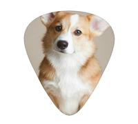 Funny Corgi Dog Pattern,12 Pcs Guitar Pick,3 Different Thickness Plectrums for Acoustic Guitar Bass Ukulele (0.46mm 0.96mm 0.71mm)